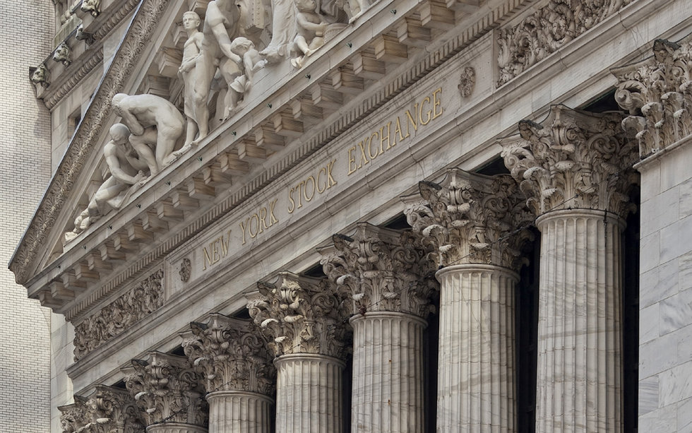 New York Stock Exchange building columns