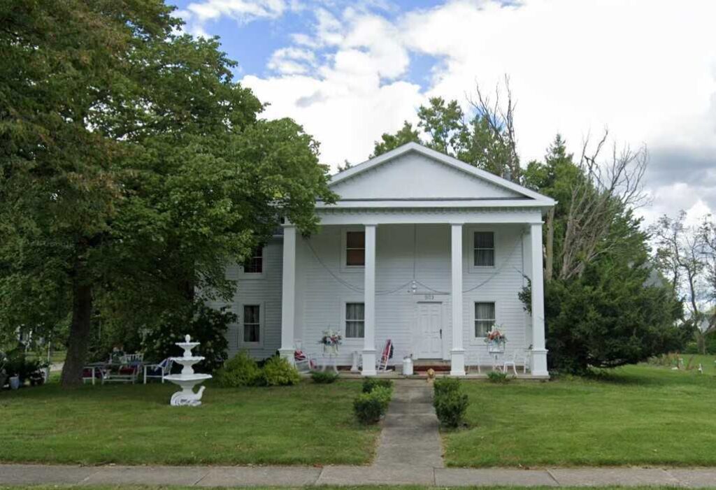 The farmhouse in Wellington, Ohio that Dan's father renovated